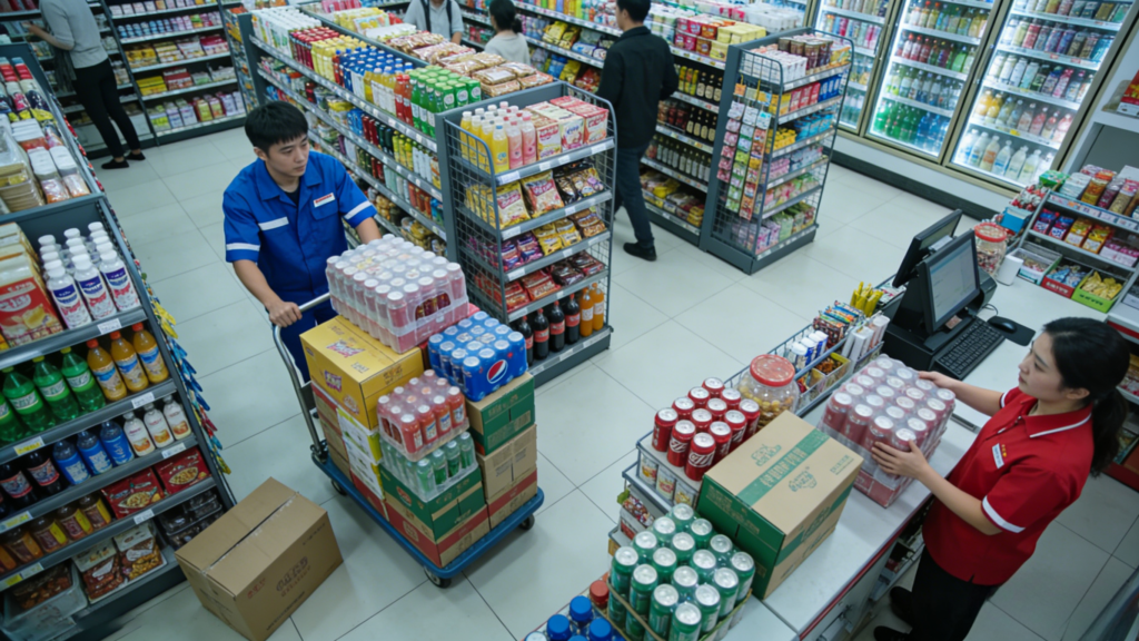 快消品混箱拣选应用场景