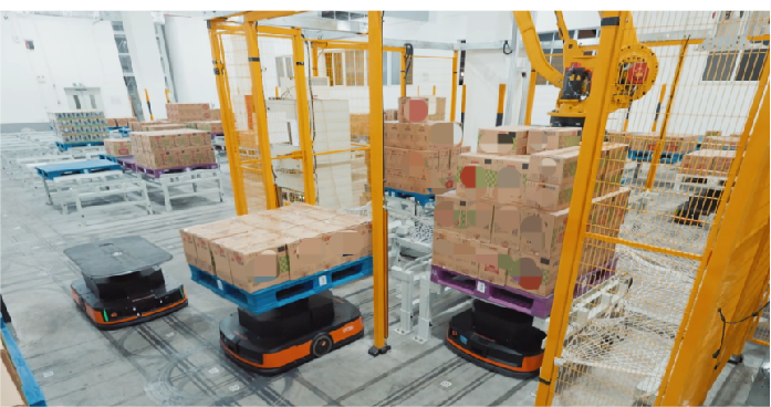 食品/日化厂码垛难题？混合码垛机器人工站 一键解决多SKU混装痛点